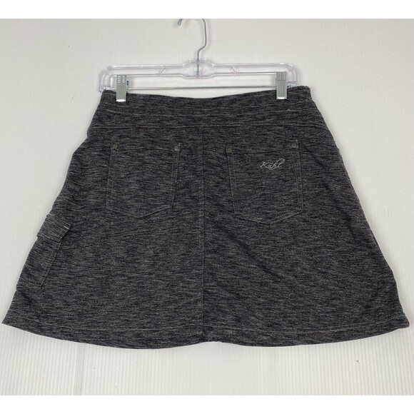 Kuhl Skort Women size S Gray Drawstring Pickleball Tennis Cargo Lined Pockets - Picture 2 of 13
